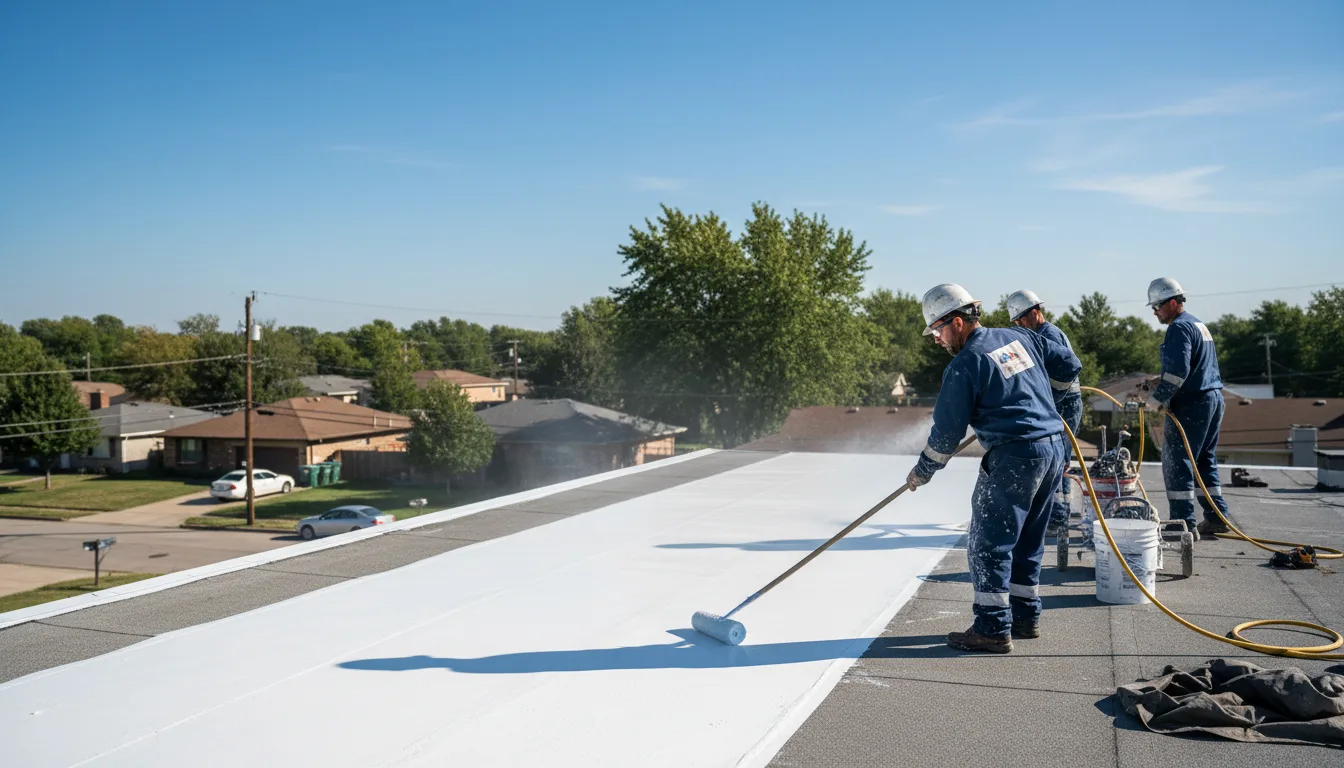 Commercial roof coating in Rushville, IN near me